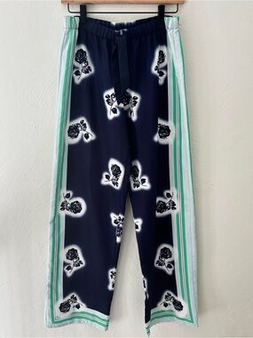 Victoria's Secret Floral Drawstring Satin Loungewear Pajama Pants Size S